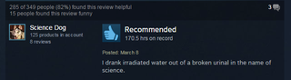 Illustration for article titled Fallout 3, As Told By Steam Reviews